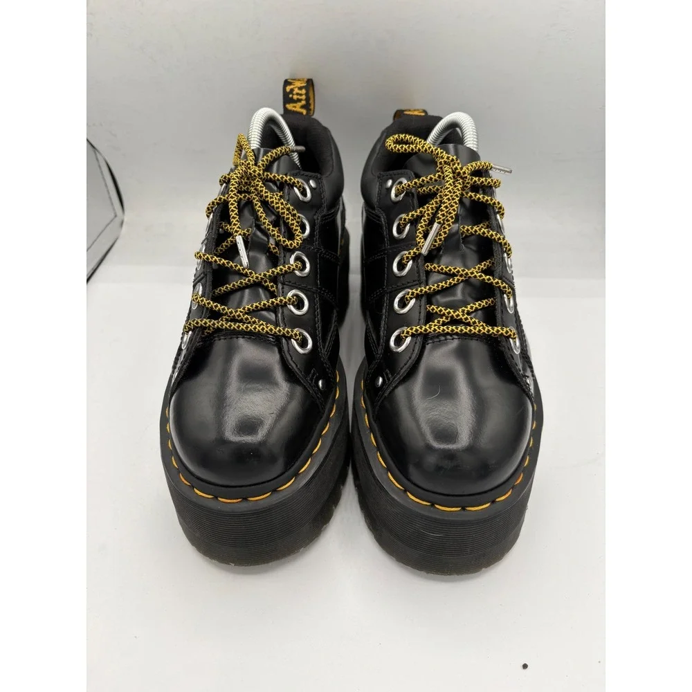 Dr. Martens 5-Eye Max Buttero Leather Platform Shoes Size 8 women